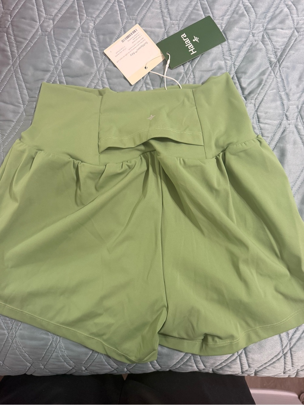 HALARA Light Green High-Rise Athletic Skort Shorts